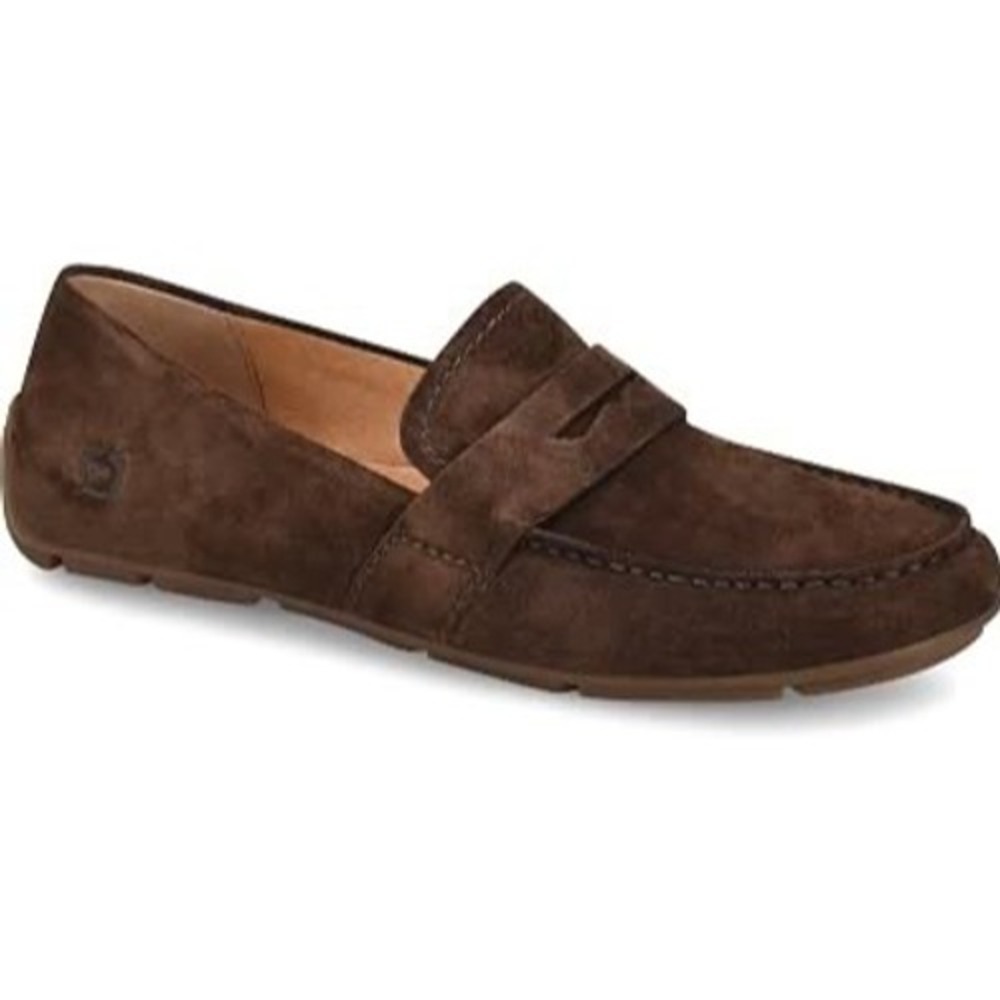 Born Melinda Suede Loafers in Dark Brown Size 8